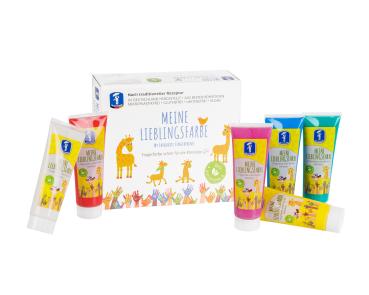 MEINE LIEBLINGSFARBE –BASIC-Edition  Vegane & Hautfreundliche Fingerfarben für Kinder